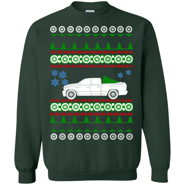 american car or truck like a  Ram SRT-10 Quadcab 2006 Ugly Christmas Sweater sweatshirt