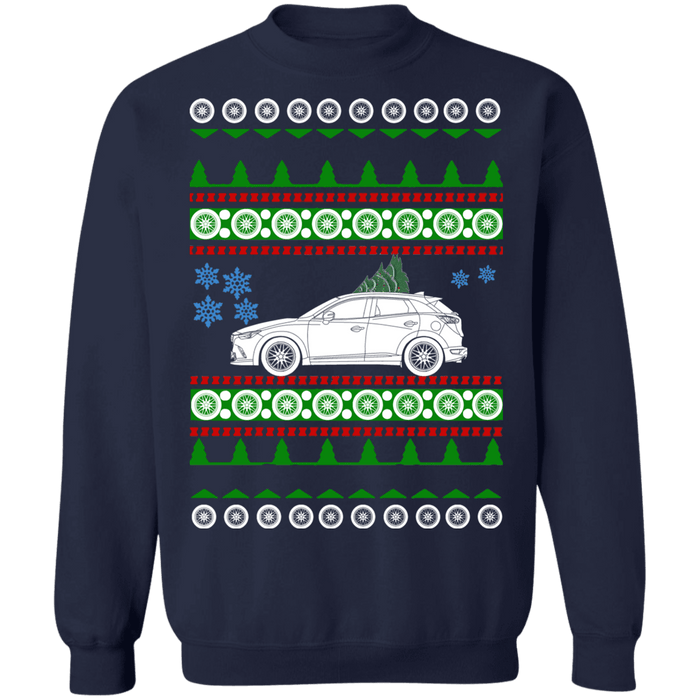 mazda CX-3 ugly christmas sweater