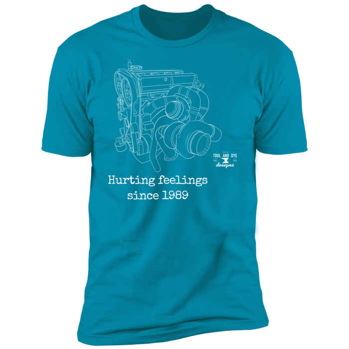 4g63 Big Turbo Engine Blueprint Series V3 Hurting Feelings since 1989 t-shirt