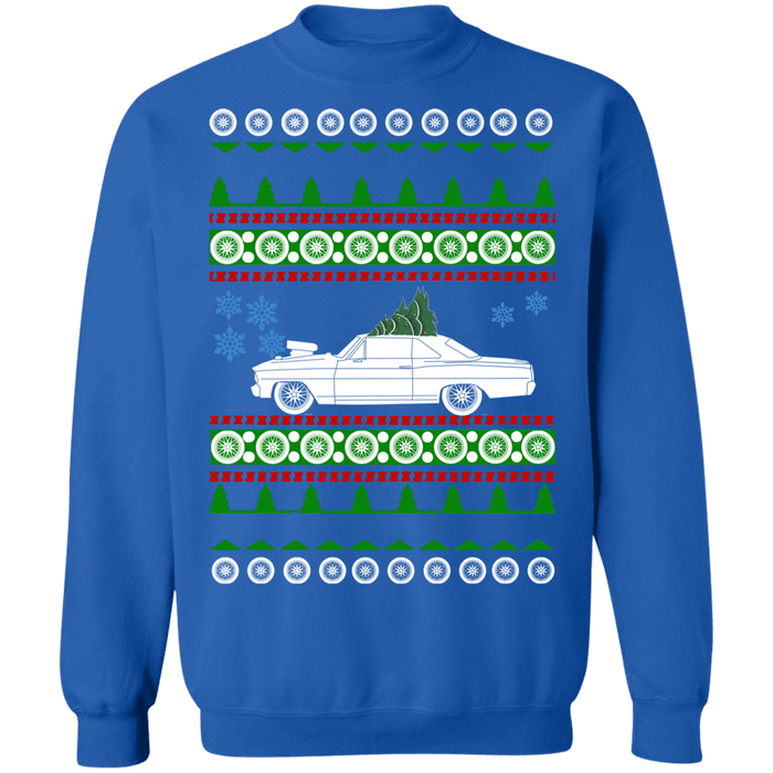 Chevy Nova II Ugly christmas sweater 2 door