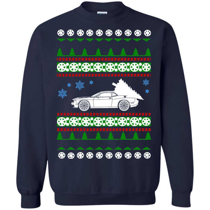 american car or truck like a  Challenger SRT Hellcat Ugly Christmas Sweater sweatshirt