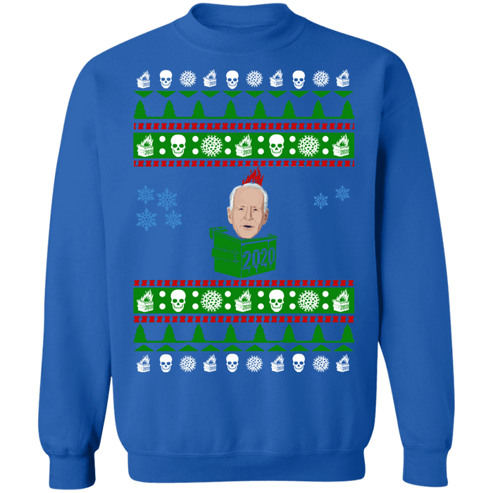 Biden Dumpster Fire 2020 Ugly Christmas Sweater