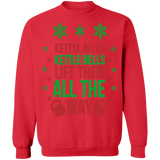 Kettlebell ugly christmas sweater for fitness addicts sweatshirt