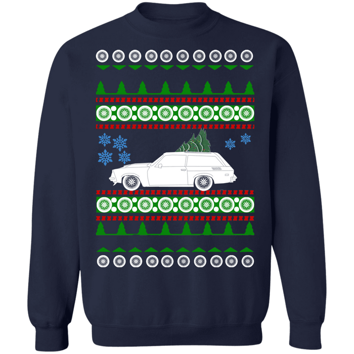 Car like a Pontiac Astre Safari Ugly Christmas Sweater