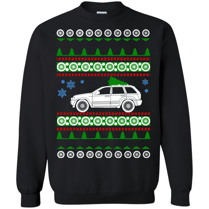 off road american vehicle Grand cherokee ugly christmas sweater 2006 sweatshirt