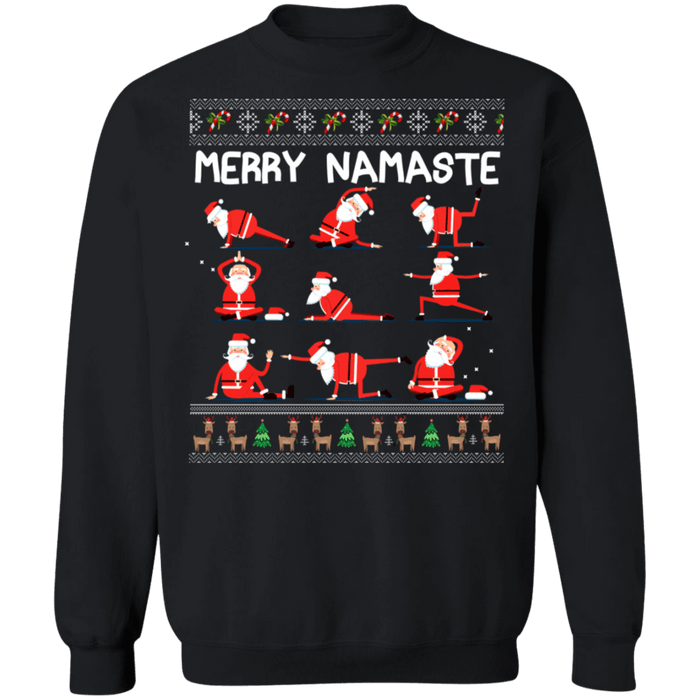 Namaste christmas sweater hotsell