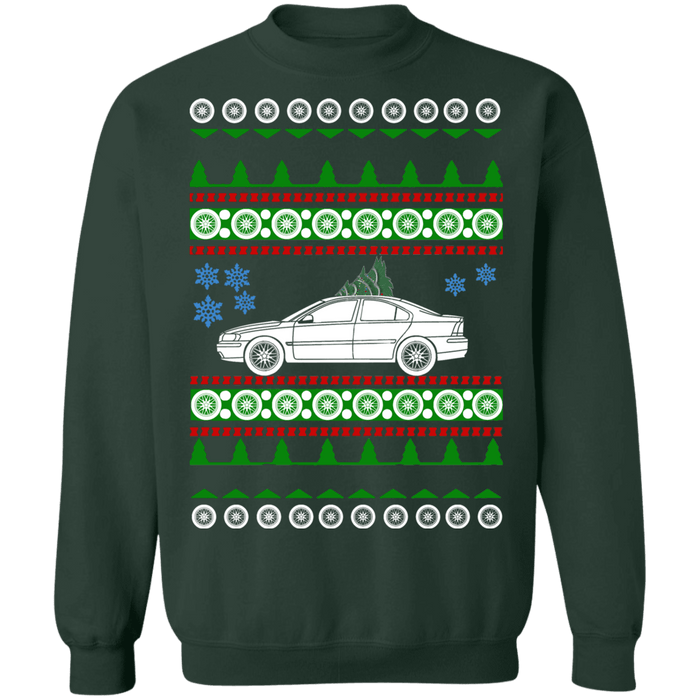 Car like 1st gen Swedish Car like a  S60 S60r Ugly christmas sweater