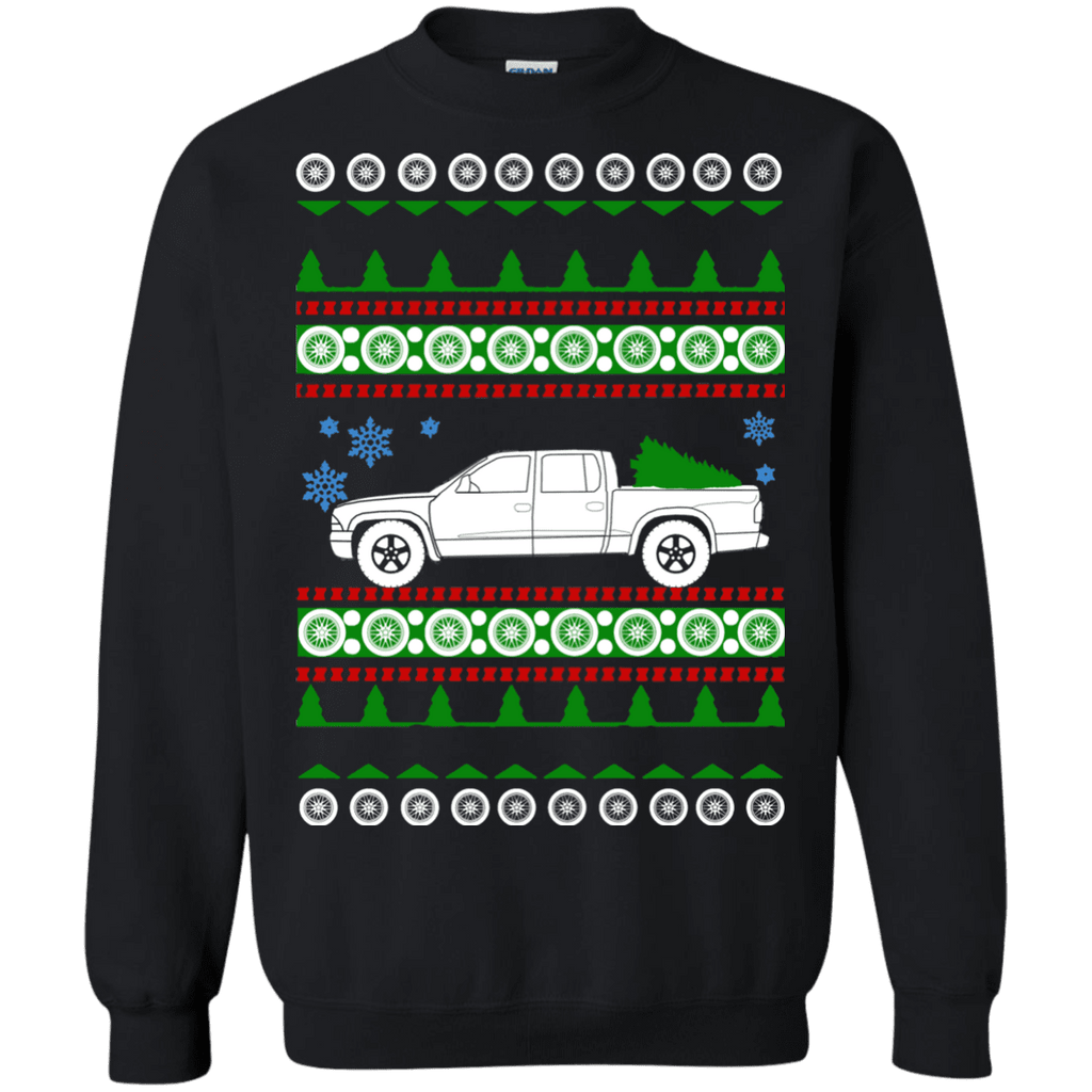 american car or truck like a  Dakota 2002 quadcab ugly christmas sweater sweatshirt