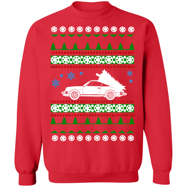 German Car Ugly Christmas Sweater Sweatshirt red original 964 sweatshirt