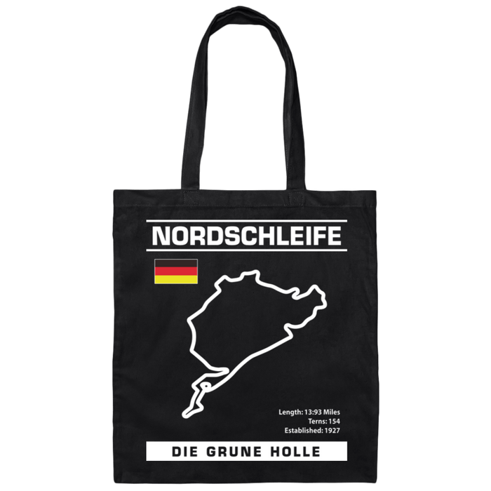 Nordschleife Die Grune Holle Track Tote Bag Front and Back Print