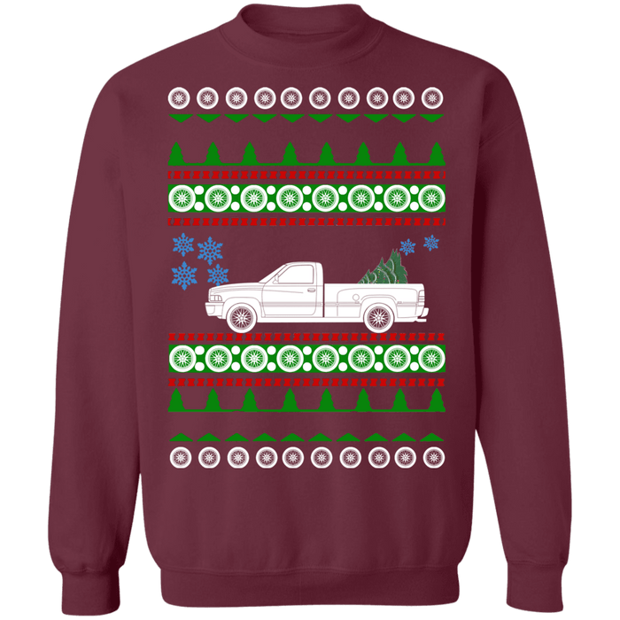 2nd gen american car or truck like a  Ram Ugly Christmas Sweater 1994