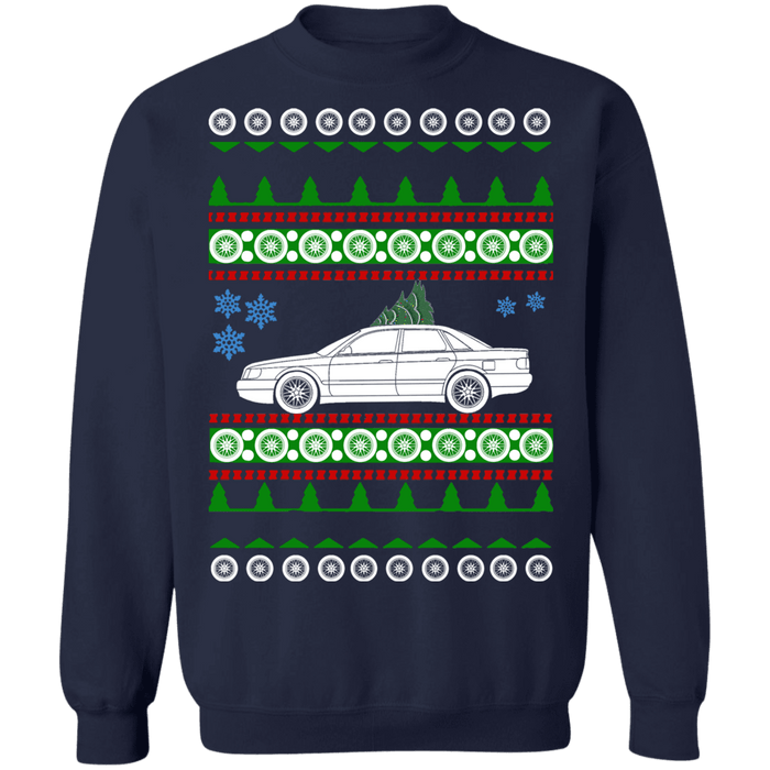 German Car Audi 100 Ugly Christmas Sweater