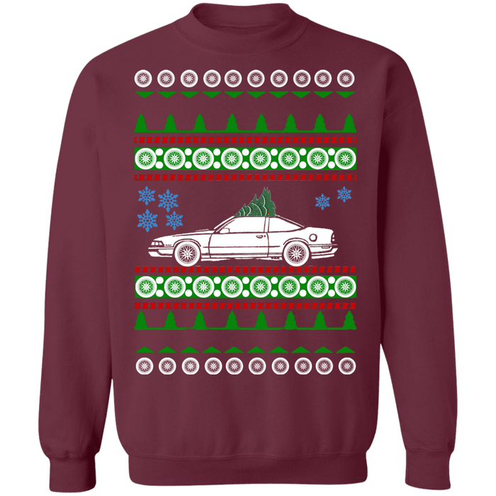 Chevy Cavalier Z24 ugly christmas sweater 1988