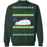 Slammed minivan ugly christmas sweater