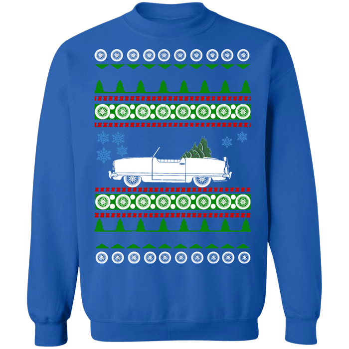 Car like Nash Metropolitan Ugly christmas sweater sweatshirt 1955