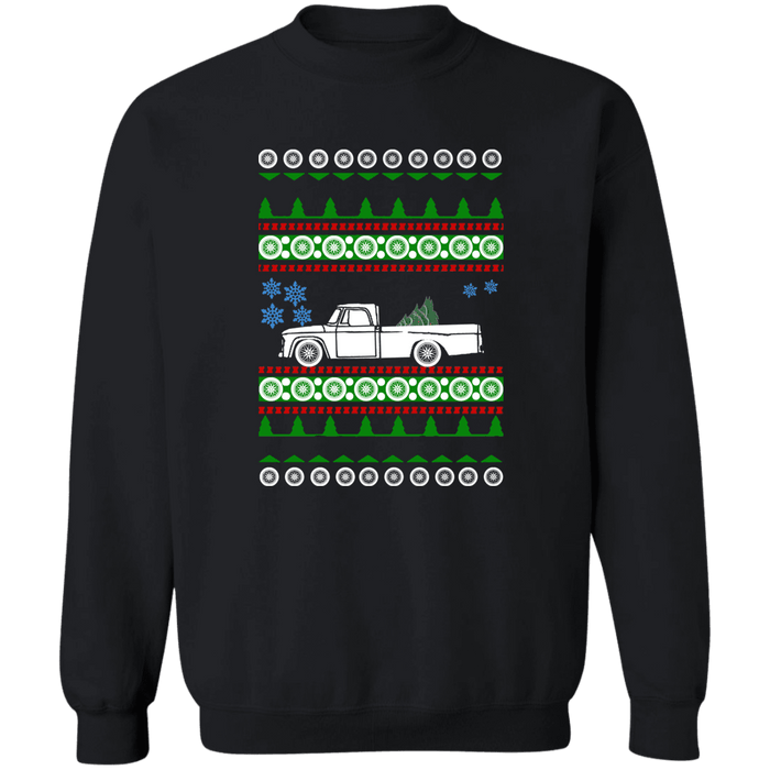 truck like a D100 1st gen 1964 Ugly Christmas Sweater Sweatshirt