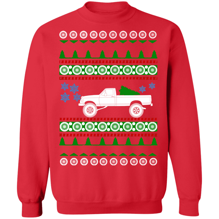 Pick Up Truck Ford F350 1997 Ugly Christmas Sweater sweatshirt