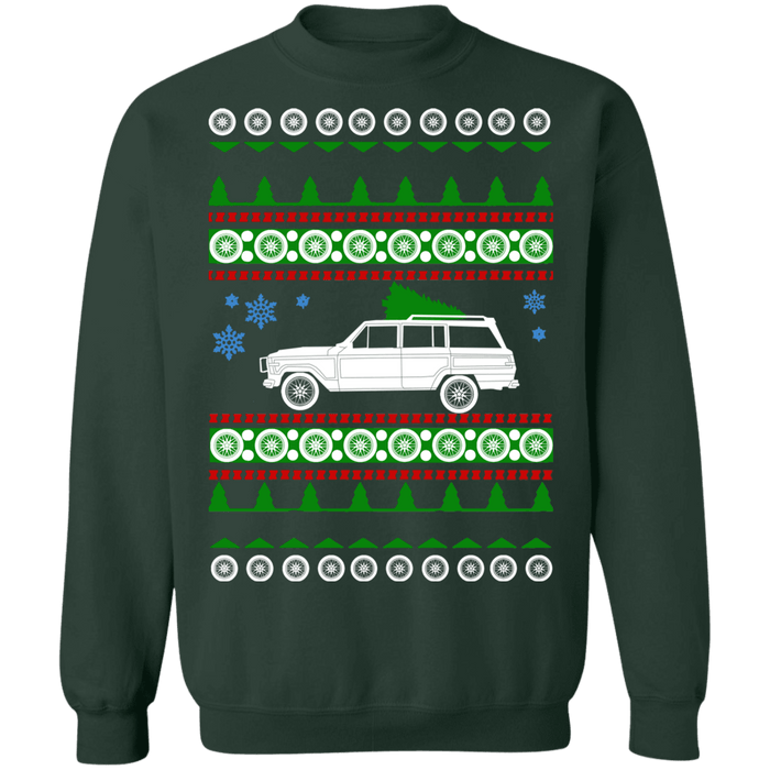 off road american vehicle Grand Wagoneer Ugly Christmas Sweater more colors