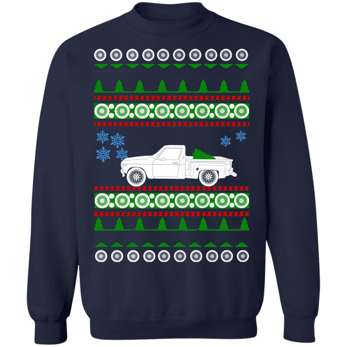 Pick Up Truck Chevy LUV Step Side 1976 Ugly Christmas Sweater sweatshirt