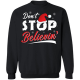 Don't Stop Believing Santa Ugly Christmas Sweater sweatshirt