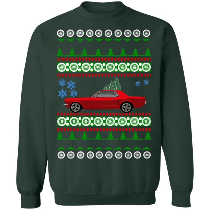 Ford Mustang 1965 Coupe Ugly christmas Sweater