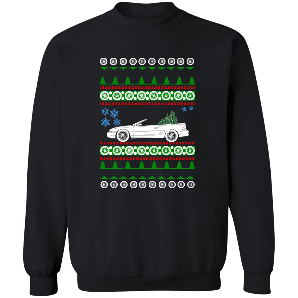 Mustang 4th gen convertible 1998 Ugly Christmas Sweater Sweatshirt
