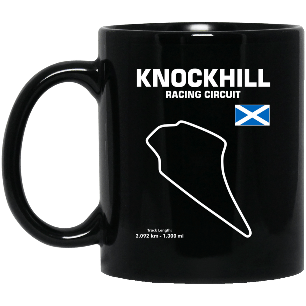 Track outline Knockhill racing circuit coffee mug