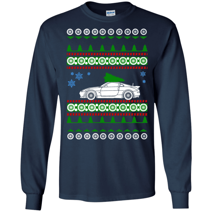 Nissan 350Z ugly christmas "sweater" long sleeve t-shirt sweatshirt