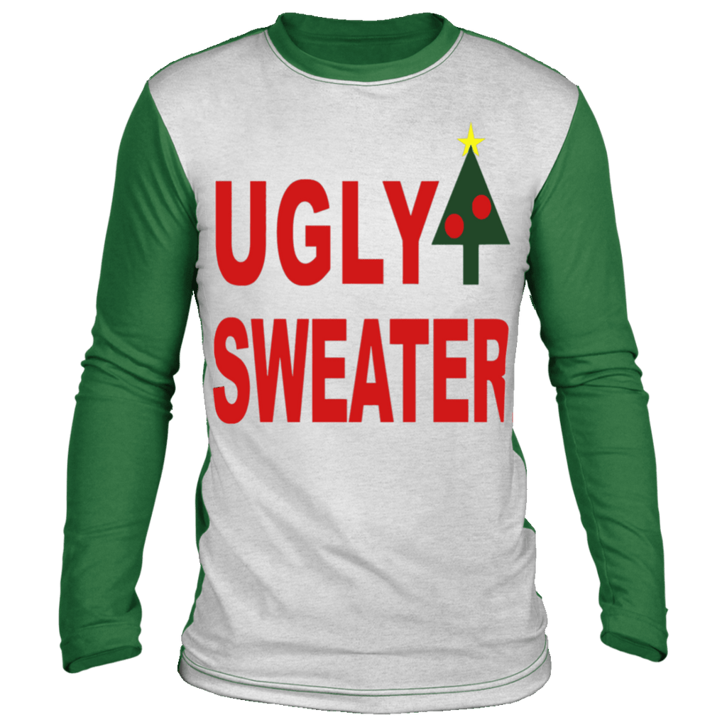 Ugly Sweater Holiday Christmas Color Block sweatshirt