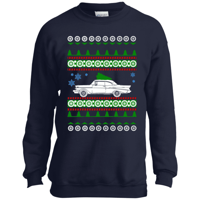 Chevy Belaire 1957 Youth Ugly Christmas Sweater sweatshirt