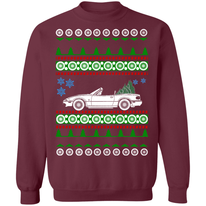 Mazda Miata NA Ugly Christmas Sweater v2 new tree