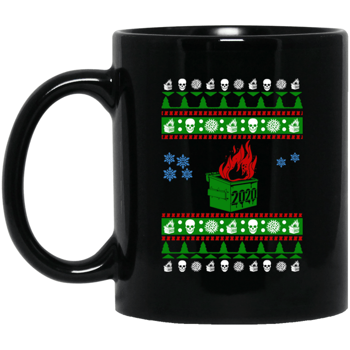 Dumpster Fire 2020 Ugly Christmas Sweater Mug