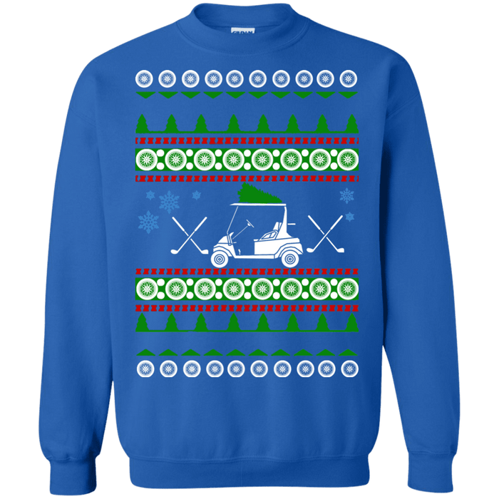 Golf Cart Ugly Christmas Sweater Golfer gift sweatshirt