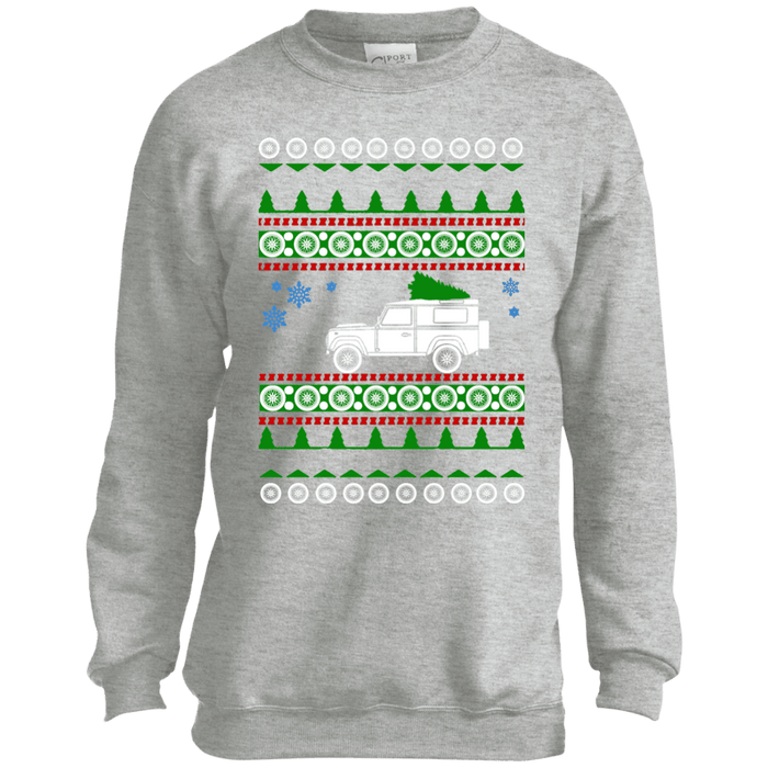 Land Rover Defender 90 Youth Ugly Christmas Sweater