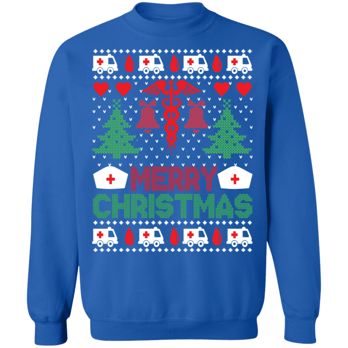 Nursing Nurse Holiday Ugly Christmas Sweater sweatshirt