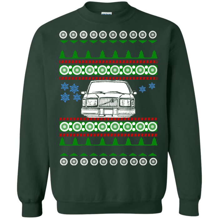 Swedish Car like a  240 245 Front View Ugly Christmas Sweater sweatshirt