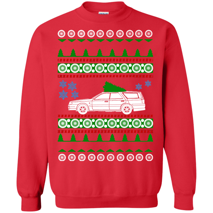 Nissan Stagea R34 Green tree ugly christmas Sweater sweatshirt