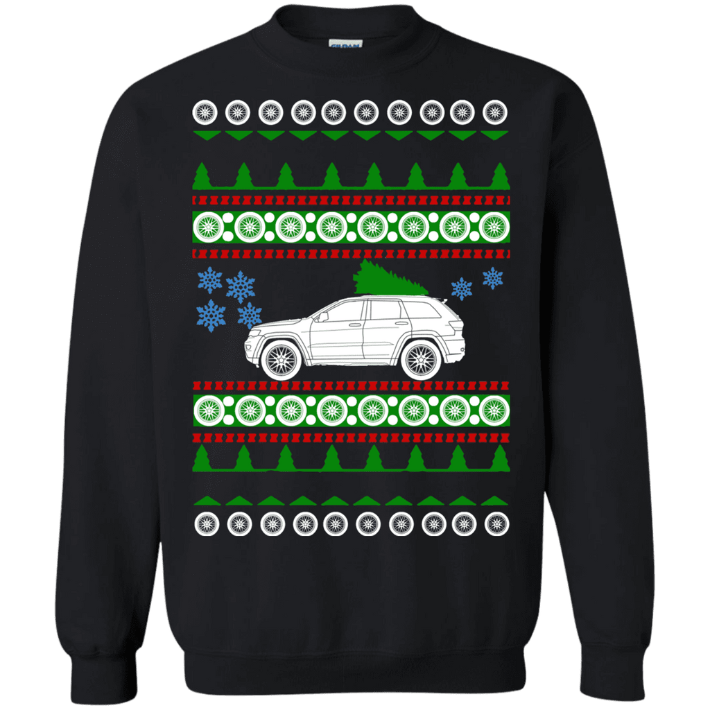 off road american vehicle Grand Cherokee Overland 2018 Ugly Christmas Sweater sweatshirt