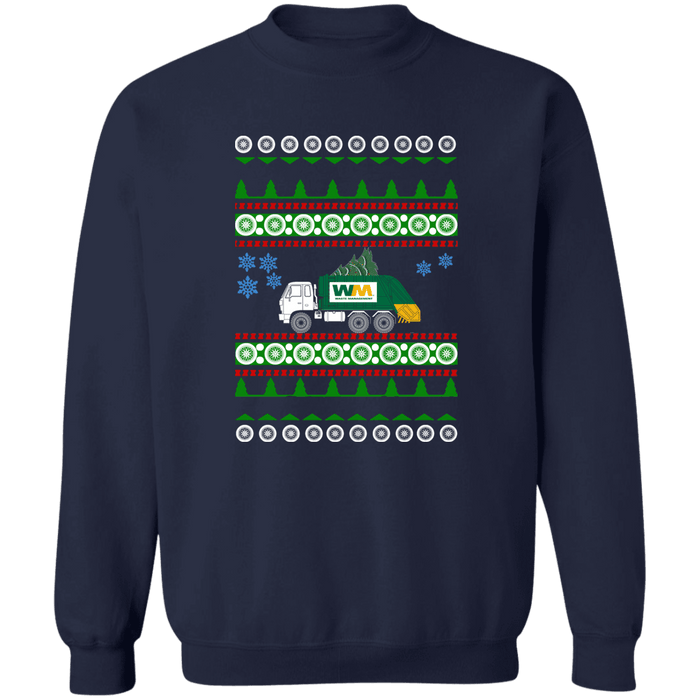 Version2 Garbage Truck Ugly Christmas Sweater Sweatshirt