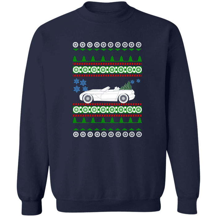 Car like a Viper 3rd gen convertible  Ugly Christmas Sweater Sweatshirt