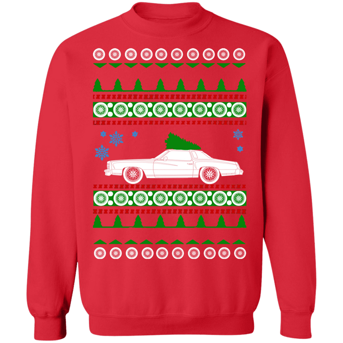 Hot Rod 1976 Monte Carlo Chevy Ugly Christmas Sweater sweatshirt