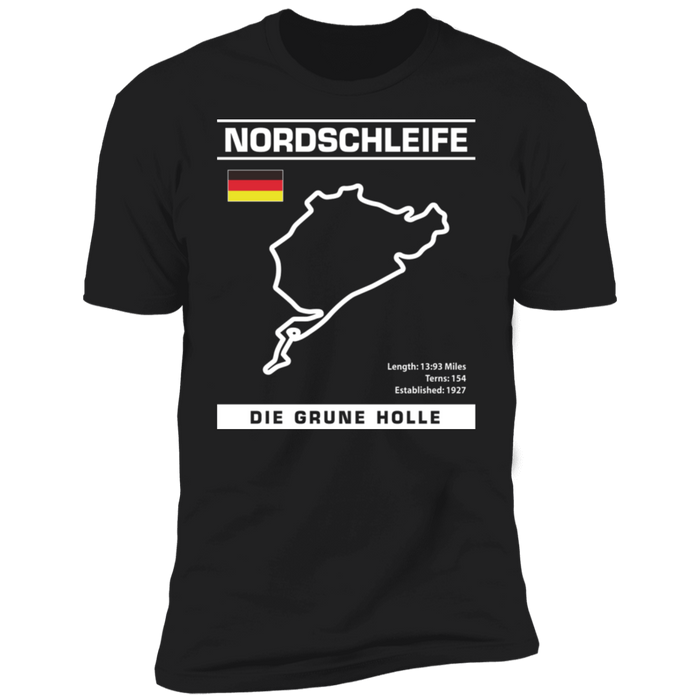 Die Grune Holle Nurburgring Track Outline Shirt