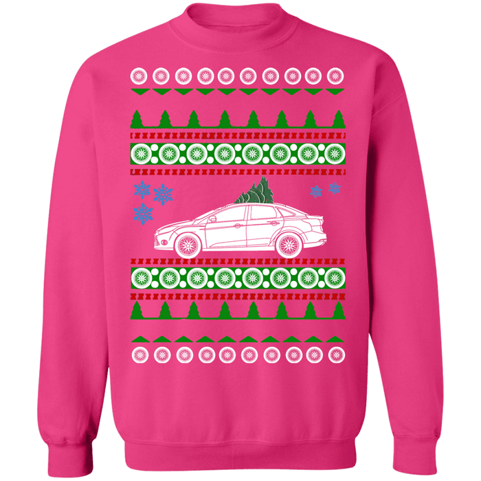 Ford focus sedan 3rd gen 2012 ugly christmas sweater