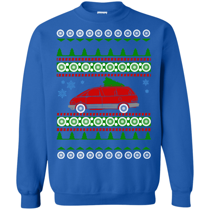 Toyota Previa Red 1991 Ugly Christmas Sweater sweatshirt