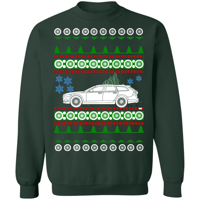 Swedish Car like Swedish Car like a  V90 XC Ugly Christmas Sweater Sweatshirt