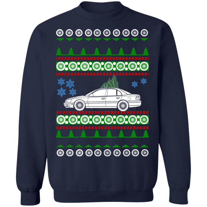 American Car like Cadillac Catera 1997 Ugly Christmas Sweater Sweatshirt