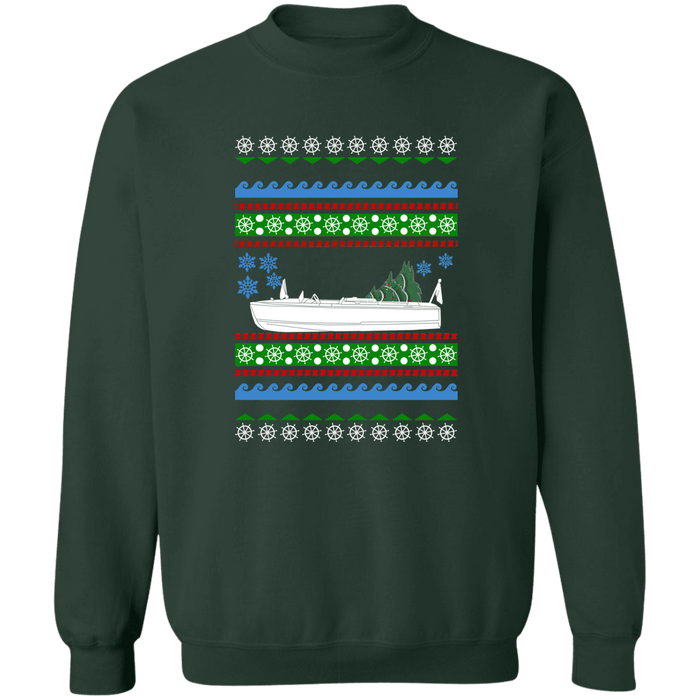 Speed Boat like Chris Craft Ugly Christmas Sweater Sweatshirt