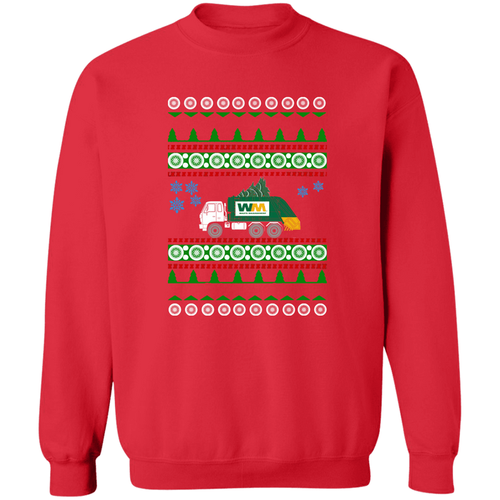 Version2 Garbage Truck Ugly Christmas Sweater Sweatshirt