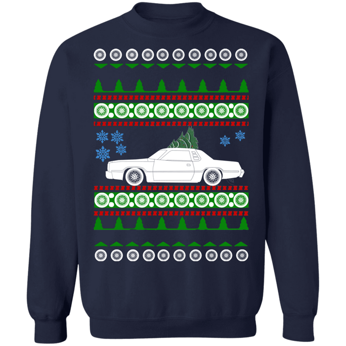 Hot rod like 4th gen american car or truck like a  Charger Ugly Christmas Sweater 1976