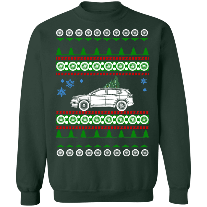 SUV off road american vehicle Compass 2019 Ugly Christmas Sweater sweatshirt